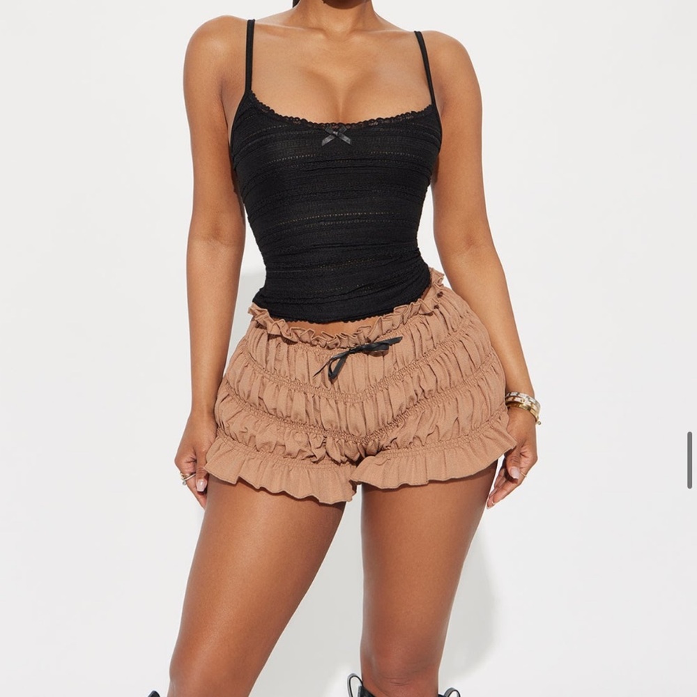 Angelina Ruched Bloomer Short - size M NWT